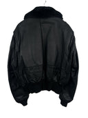 Giacca bomber in pelle nera Schott imbottita 184 sm (26-455) - XL/XXL/52