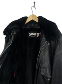 Giacca bomber in pelle nera Schott imbottita 184 sm (26-455) - XL/XXL/52
