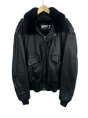 Giacca bomber in pelle nera Schott imbottita 184 sm (26-455) - XL/XXL/52