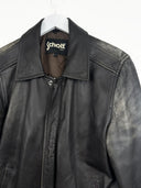 Giacca bomber in pelle Schott marrone  - L
