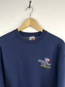 Felpa  blu  Fruit Of The Loom anni 90 (26-461) - L