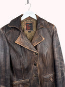 Giacca in pelle Redskins marrone donna - L/XL