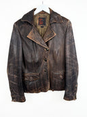 Giacca in pelle Redskins marrone donna - L/XL