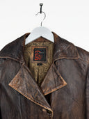 Giacca in pelle Redskins marrone donna - L/XL
