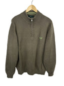 Maglione 1/4 zip Fred Perry kaki (26-471) - L