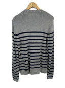 Maglione Lacoste grigio blu a righe (26-472) - L