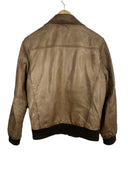Giacca bomber Schott marrone in pelle (26-493) - S