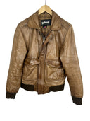 Giacca bomber Schott marrone in pelle (26-493) - S