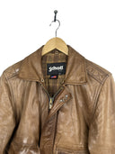 Giacca bomber Schott marrone in pelle (26-493) - S