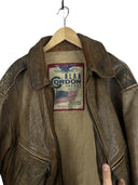 Giacca in pelle Alan Gordon marrone aviator (26-494) - M