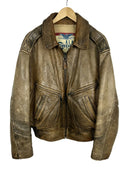 Giacca in pelle Alan Gordon marrone aviator (26-494) - M