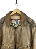 Giacca in pelle Alan Gordon marrone aviator (26-494) - M