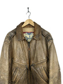 Giacca in pelle Alan Gordon marrone aviator (26-494) - M