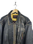 Giacca in pelle Bomb Boogie nera anni 90 (26-495) - XL