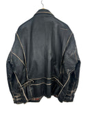 Giacca in pelle Bomb Boogie nera anni 90 (26-495) - XL