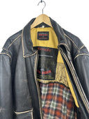 Giacca in pelle Bomb Boogie nera anni 90 (26-495) - XL