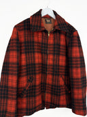 Giacca Woolrich rossa nera a quadri in lana - M/L