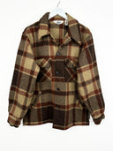Giacca Woolrich beige a quadri in lana - L