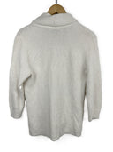 Cardigan bianco Ralph Lauren manica 3/4 donna (26-523) - L