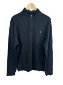 Felpa nera Ralph Lauren con zip (26-528) - M