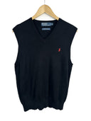 Maglione gilet Ralph Lauren nero (26-536) - M