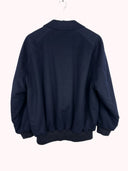 Giacca bomber Burberry blu in lana alpaca -m/l