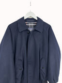 Giacca bomber Burberry blu in lana alpaca -m/l