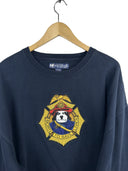 Felpa blu oversize U.S.A. vintage (26-543) - XL