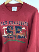 Felpa rossa San Francisco California Fruit of the Loom (26-546) - XL