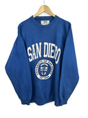 Felpa blu San Diego college Made in U.S.A. vintage (26-552) - L