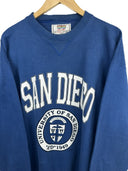Felpa blu San Diego college Made in U.S.A. vintage (26-552) - L