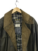 Raro Barbour Trench Coat C48 verde anni 90 (26-579) - XL