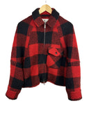 Giacca a quadri Woolrich rossa nera donna (26-580) - S