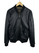 Giacca bomber Schott nero in pelle TYPE MA-1 (26-582) - S