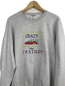 Felpa grigia oversize USA vintage (26-593) - XL