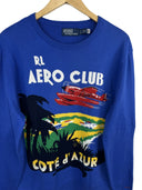 Maglione Ralph Lauren blu Aero Club Cote d'Azur (26-608) - S/M