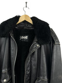 Giacca bomber in pelle Schott nero aviator (26-609) - XL
