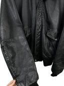Giacca bomber in pelle Schott nero aviator (26-609) - XL