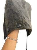 Cappuccio verde Barbour con bottoni (26-611) - U