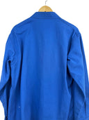 Giacca camicia francese da lavoro blu disdressed anni 80 (26-619) - M/L