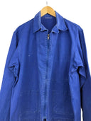 Giacca camicia francese da lavoro blu cobalto (26-621) - M/L