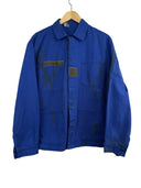Giacca camicia francese da lavoro blu cobalto disdressed (26-623) - S