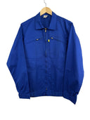 Giacca camicia francese da lavoro blu cobalto (26-624) - S