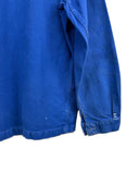 Giacca camicia francese da lavoro blu cobalto anni 80 (26-625) - M