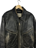 Giacca in pelle Chevignon marrone anni 90 (26-629) - XL