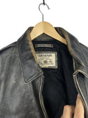 Giacca in pelle Chevignon marrone anni 90 (26-629) - XL
