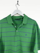 Polo Ralph Lauren verde a righe - L