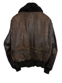 Giacca bomber in pelle Schott aviatore marrone imbottita 48 (26-630) - L/XL