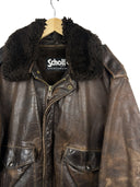 Giacca bomber in pelle Schott aviatore marrone imbottita 48 (26-630) - L/XL