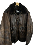 Giacca bomber in pelle Schott aviatore marrone imbottita 48 (26-630) - L/XL
